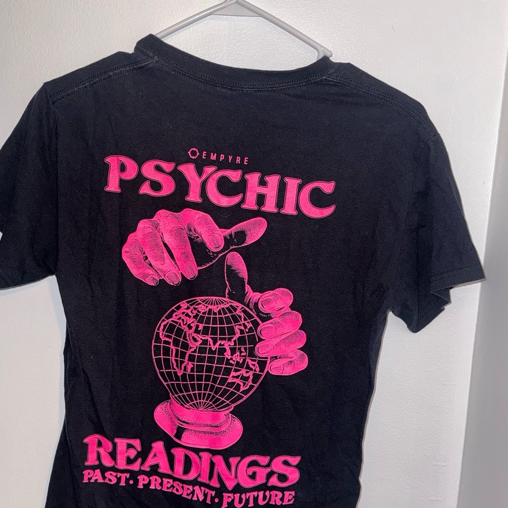 Empyre Black Tee with Pink Psychic Graphic